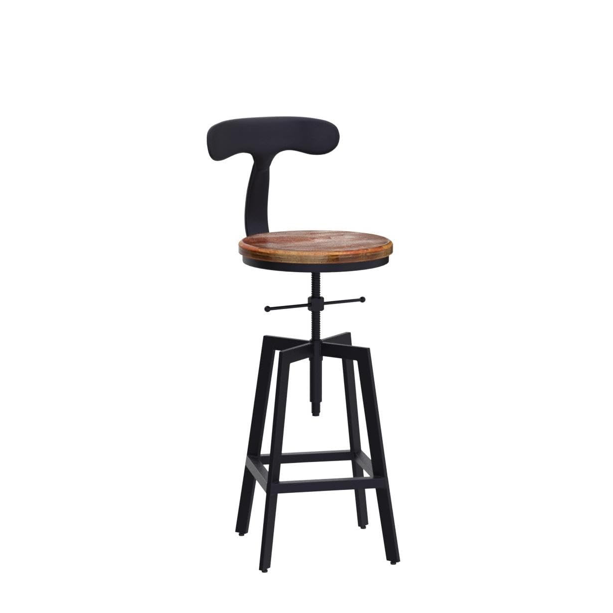 Amazon｜Diwhy 工業バースツール キッチンダイニングチェア 木製トップ